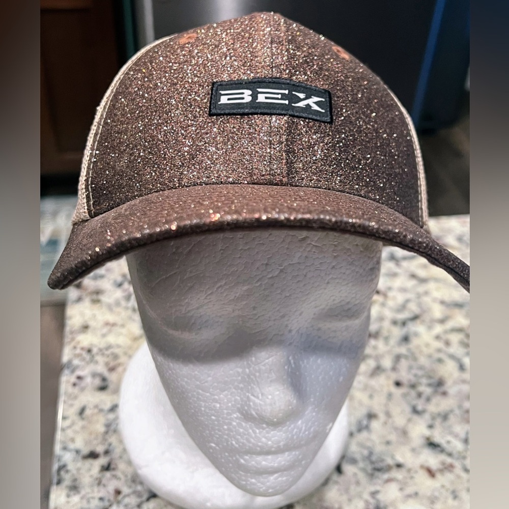 BEX Women's Glitter Brown Baseball Cap